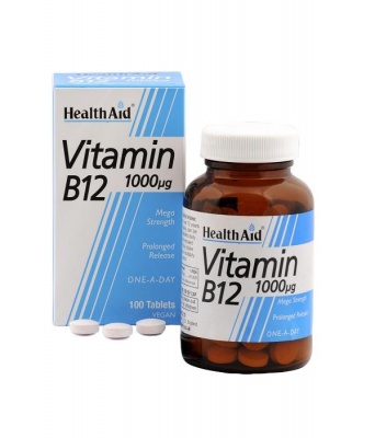 HealthAid Vitamin B12 1000µg 100 Vegan Tablets