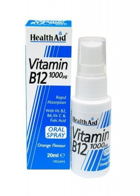 HealthAid Vitamin B12 1000µg Oral Spray 20ml - Orange Flavour