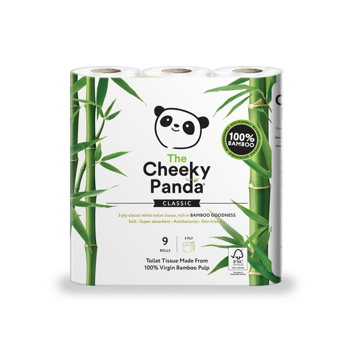 Cheeky Panda Bamboo Toilet Tissues 9 Rolls