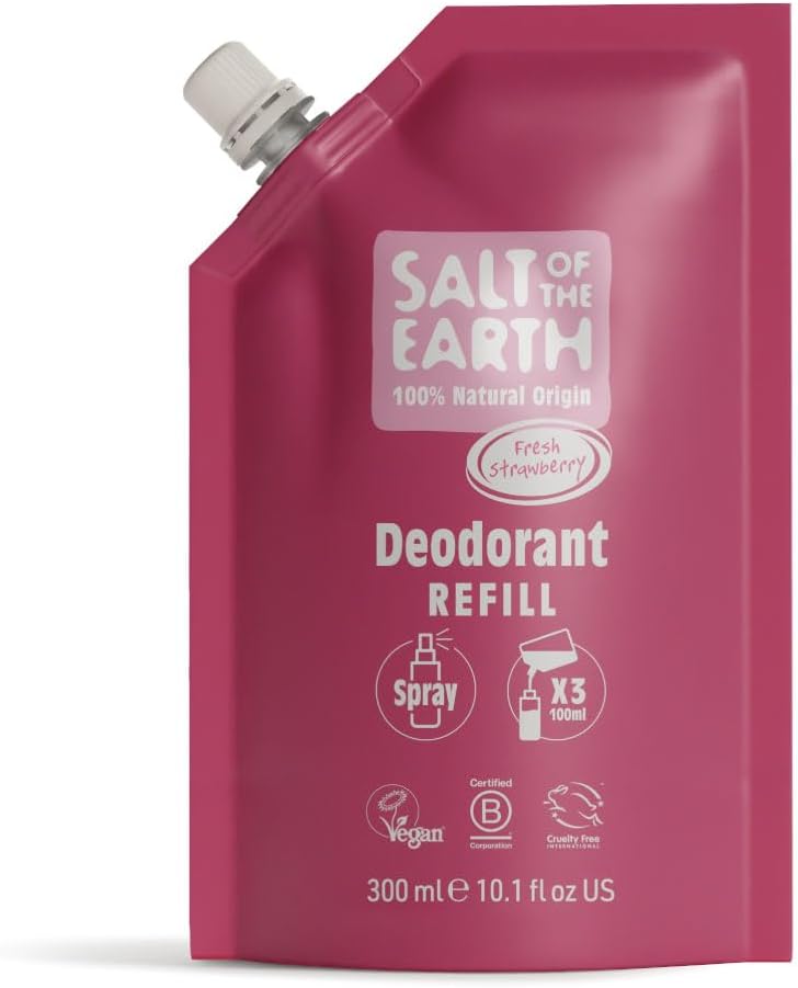 Salt of the Earth Deo Spray Refill Fresh Strawberry 300ml