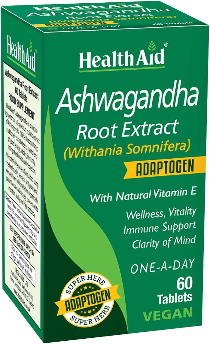 Health Aid Ashwagandha Root Extract | 60 Tablets