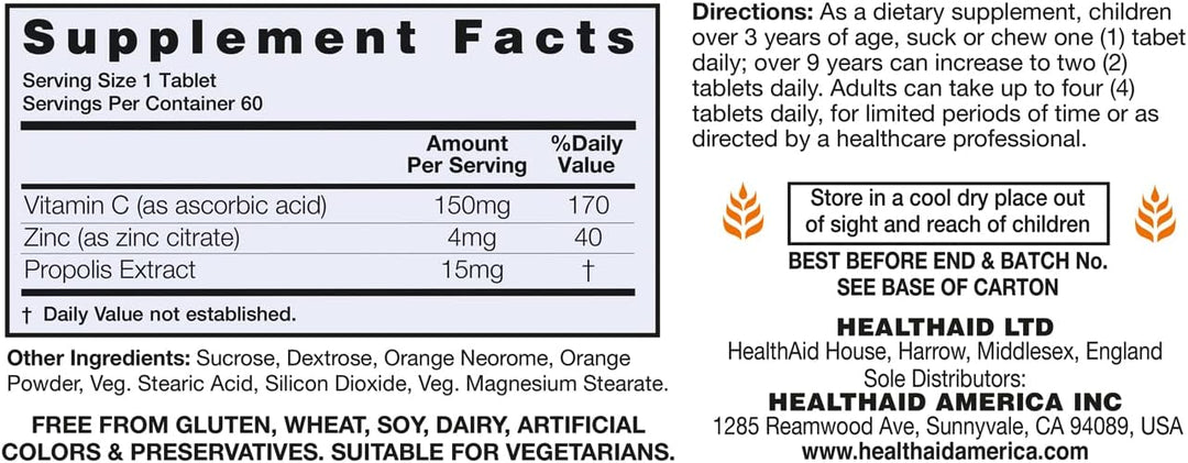 Health Aid Zincovit®-C Tablets | 60 Tablets