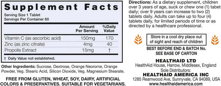 Health Aid Zincovit®-C Tablets | 60 Tablets