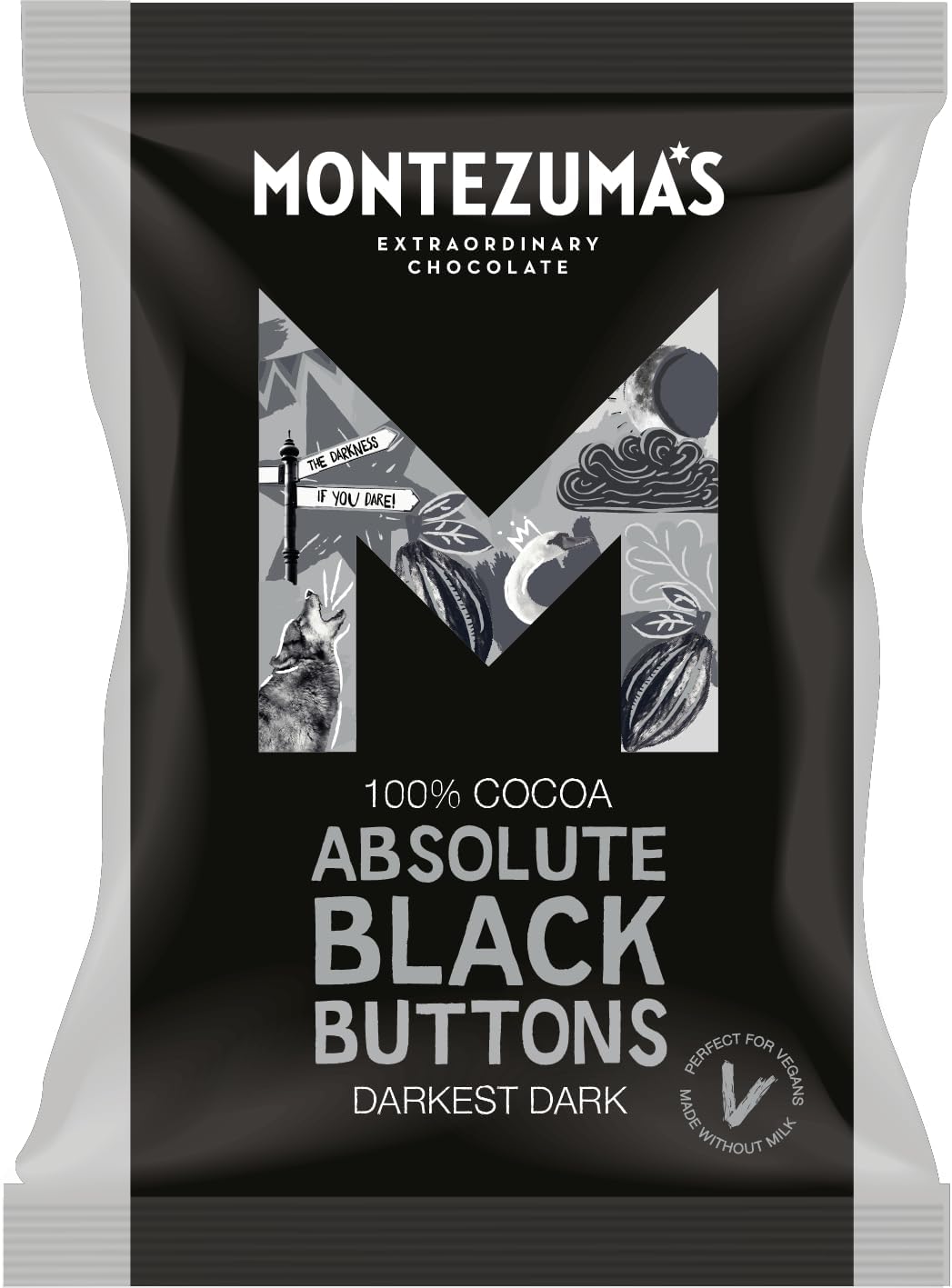 Montezumas Absolute Black Button | 120g