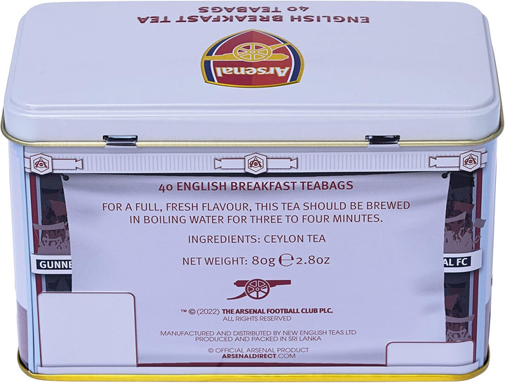 Arsenal Classic Tea Tin | 40 Teabags