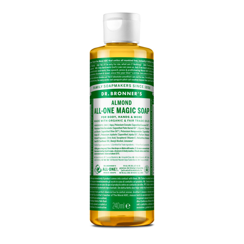 Dr. Bronner's All One Almond Castile Liquid Soap 240ml