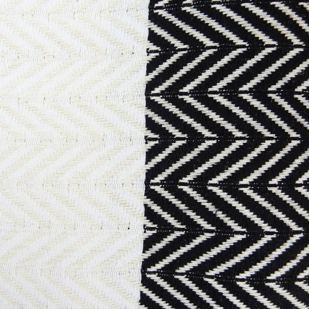 mOrganics Beauty Turkish Hammam Peshtemal, Beach Towel Black/White 100x180cm