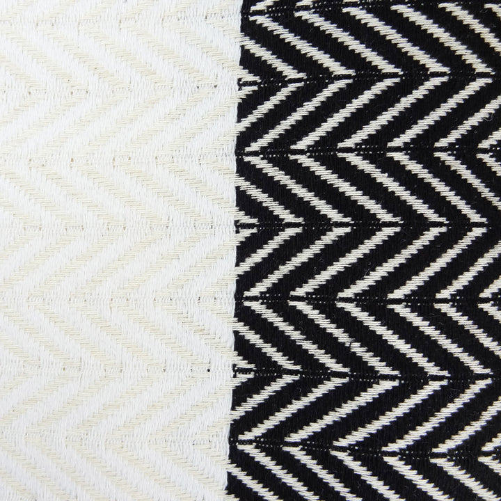 mOrganics Beauty Turkish Hammam Peshtemal, Beach Towel Black/White 100x180cm
