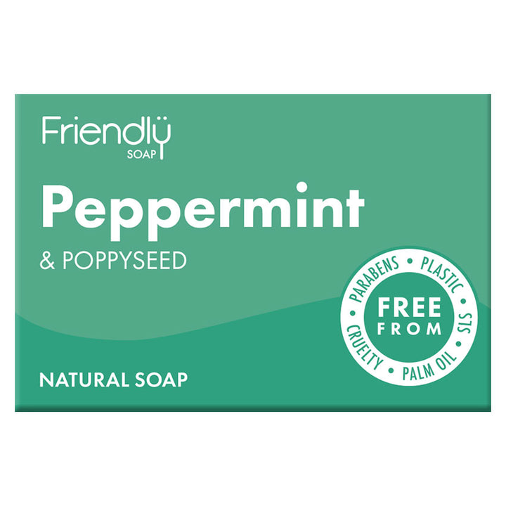 Friendly Soap Peppermint &amp; Poppy Seed Soap 95g