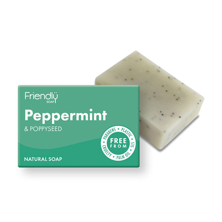 Friendly Soap Peppermint &amp; Poppy Seed Soap 95g