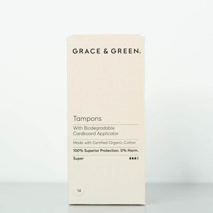 Grace &amp; Green Tampons with Applicator Super 14s