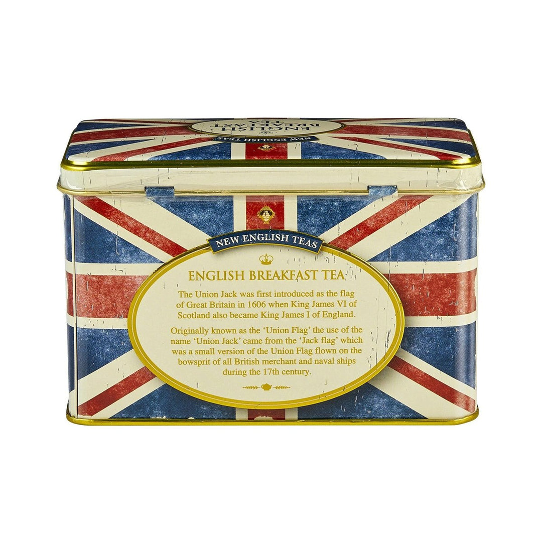 New English Teas Union Jack Tea Tin with 40 English Breakfast Teabags
