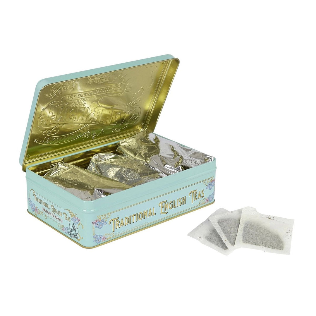 New English Teas Vintage Victorian Tea Tin with 72 teabag selection
