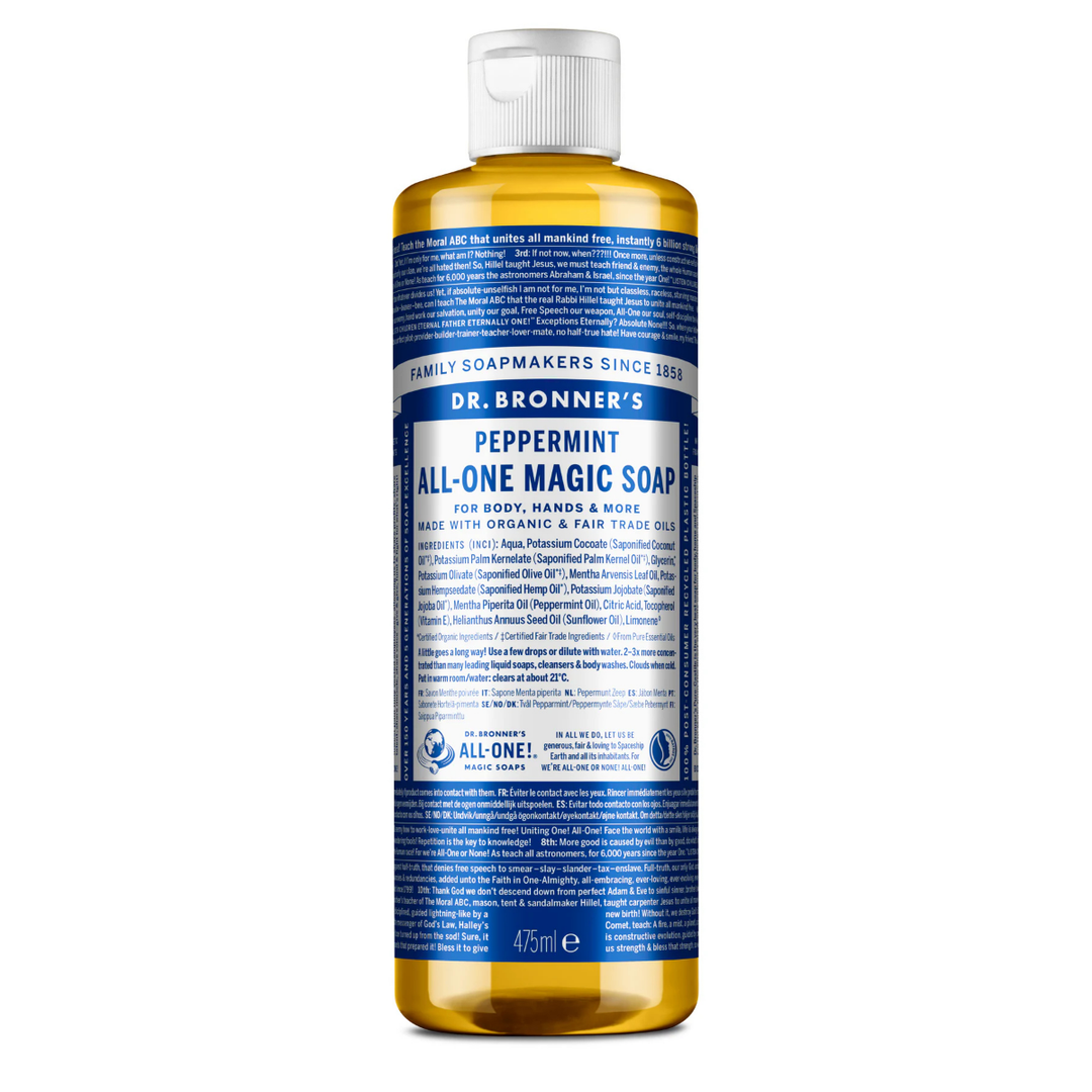 Dr. Bronner's Peppermint Castile Liquid Soap 475ml
