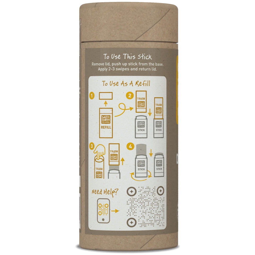 Salt of The Earth Amber + Sandalwood Deodorant Stick 75g