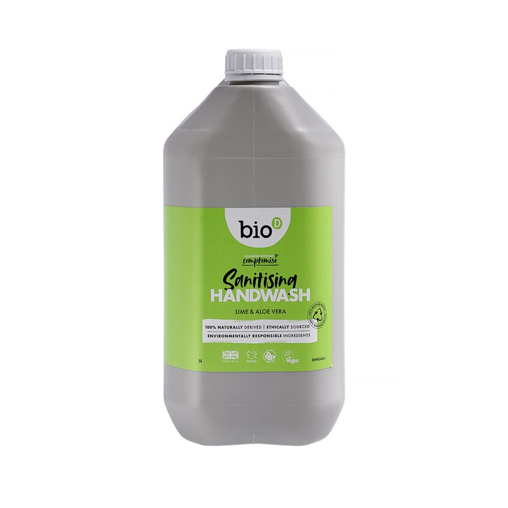 Bio-D Lime &amp; Aloe Vera Sanitising Hand Wash 5 Litre
