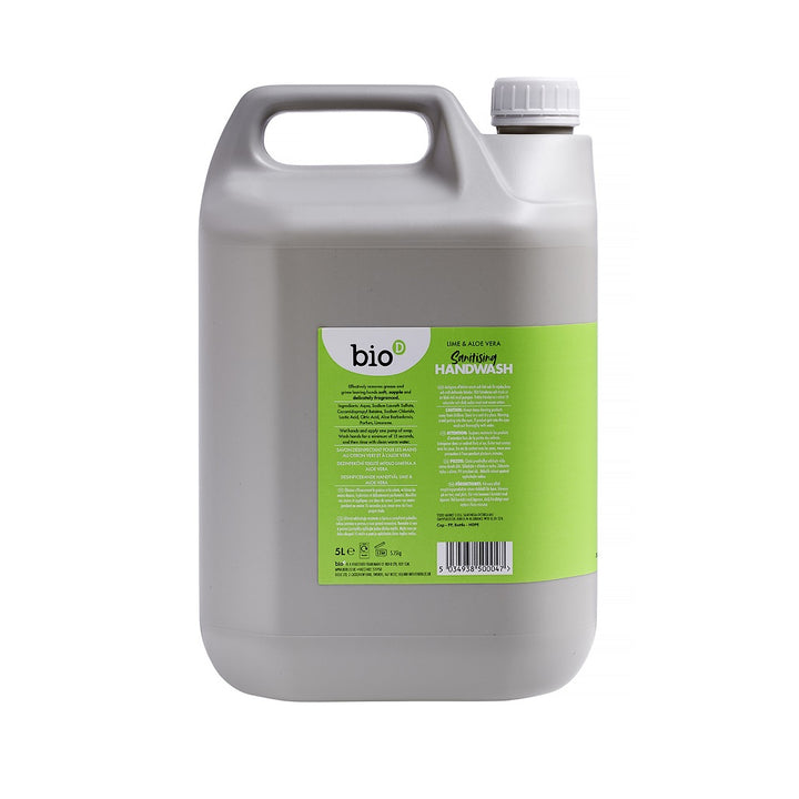 Bio-D Lime &amp; Aloe Vera Sanitising Hand Wash 5 Litre