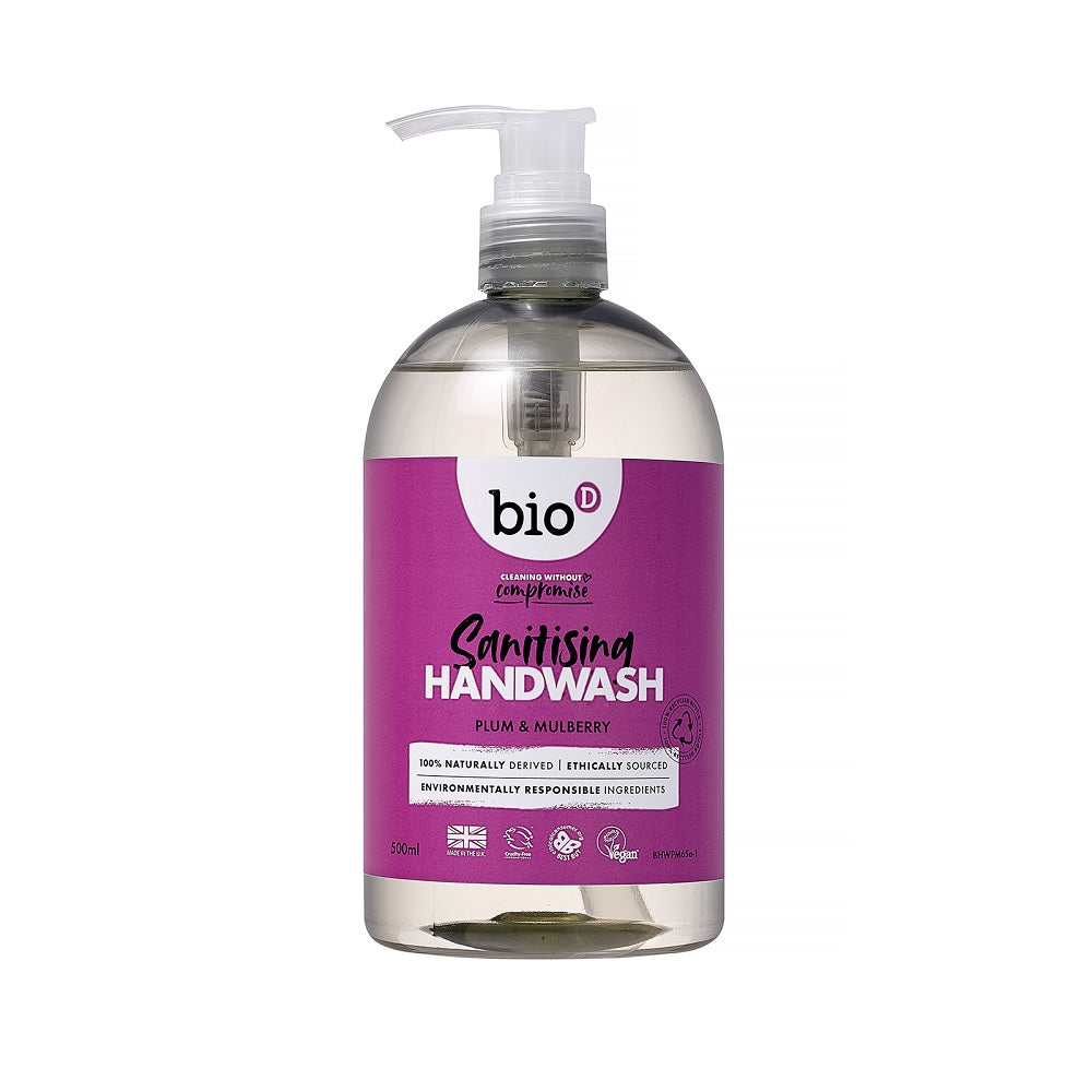Bio-D Plum & Mulberry Sanitising Hand Wash 500ml
