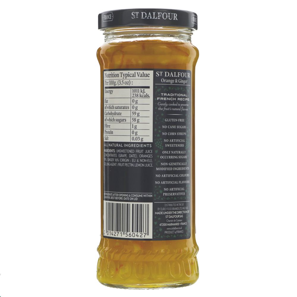 St Dalfour Orange &amp; Ginger Spread | 284g	