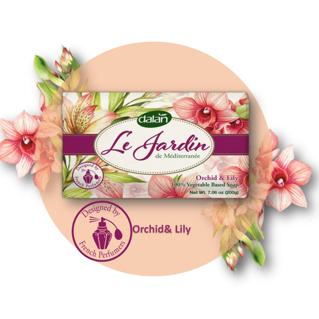 Dalan Le Jardin Pure Vegetable Soap Orchid &amp; Lily 200g