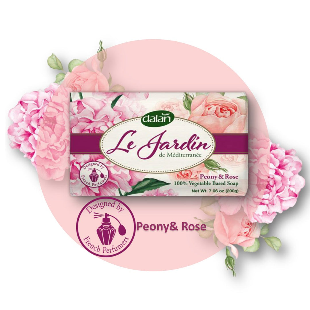 Dalan Le Jardin Pure Vegetable Soap Peony &amp; Rose 200g