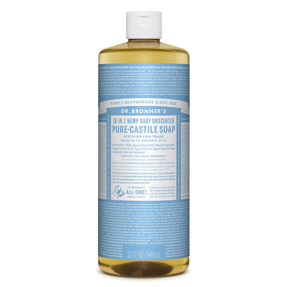 Dr. Bronner's Baby Mild Castile Liquid Soap 946ml