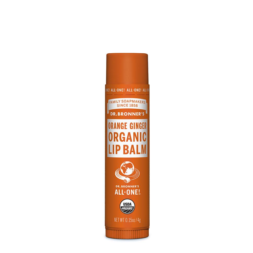 Dr. Bronner's Organic Orange & Ginger Lip Balm 4g