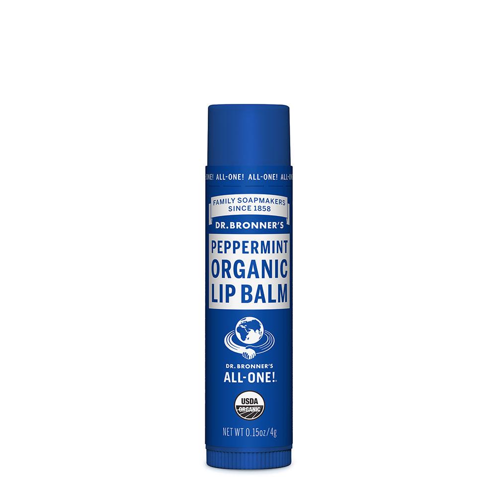 Dr. Bronner's Organic Peppermint Lip Balm 4g