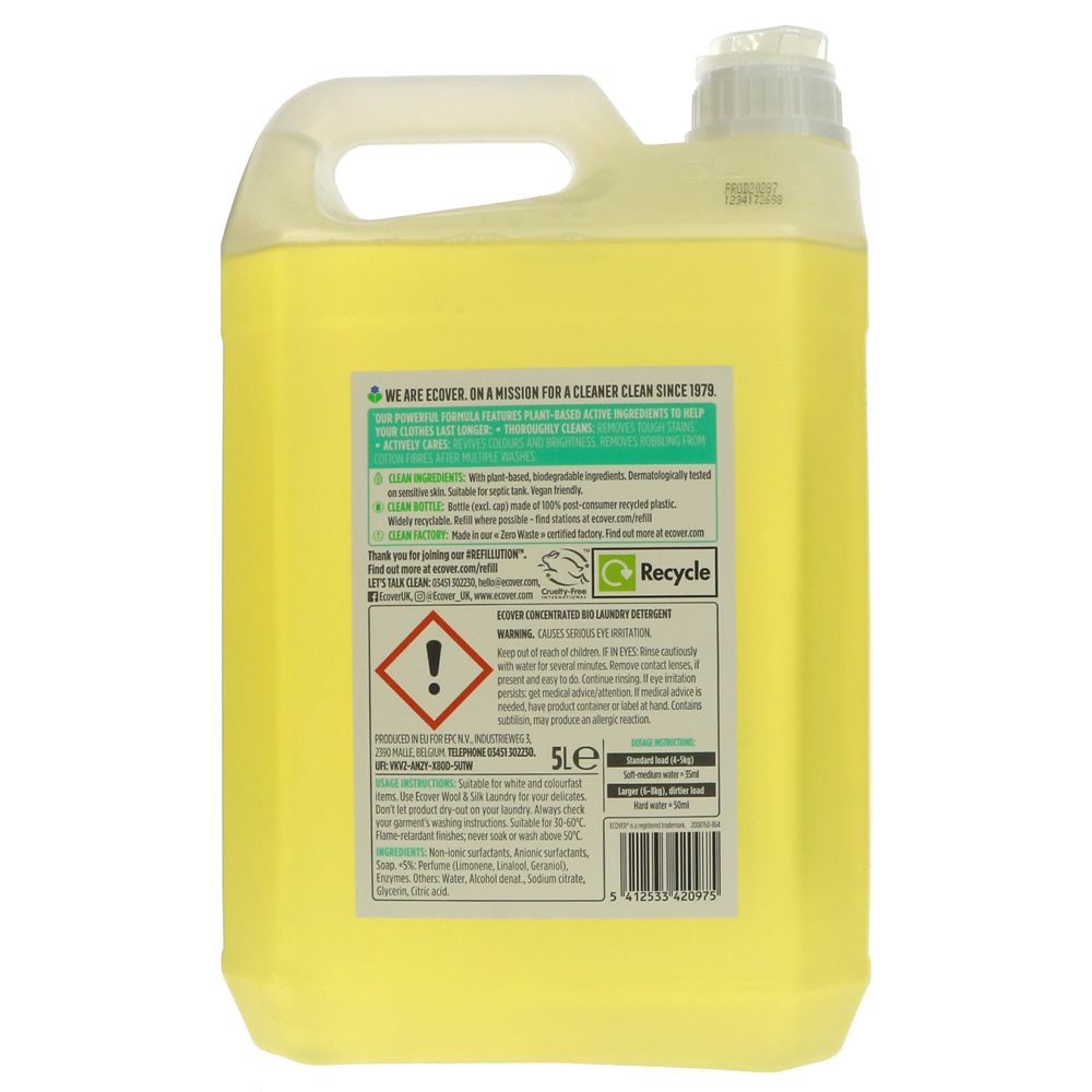 Ecover Laundry Liquid Bio Concentrate | 5L
