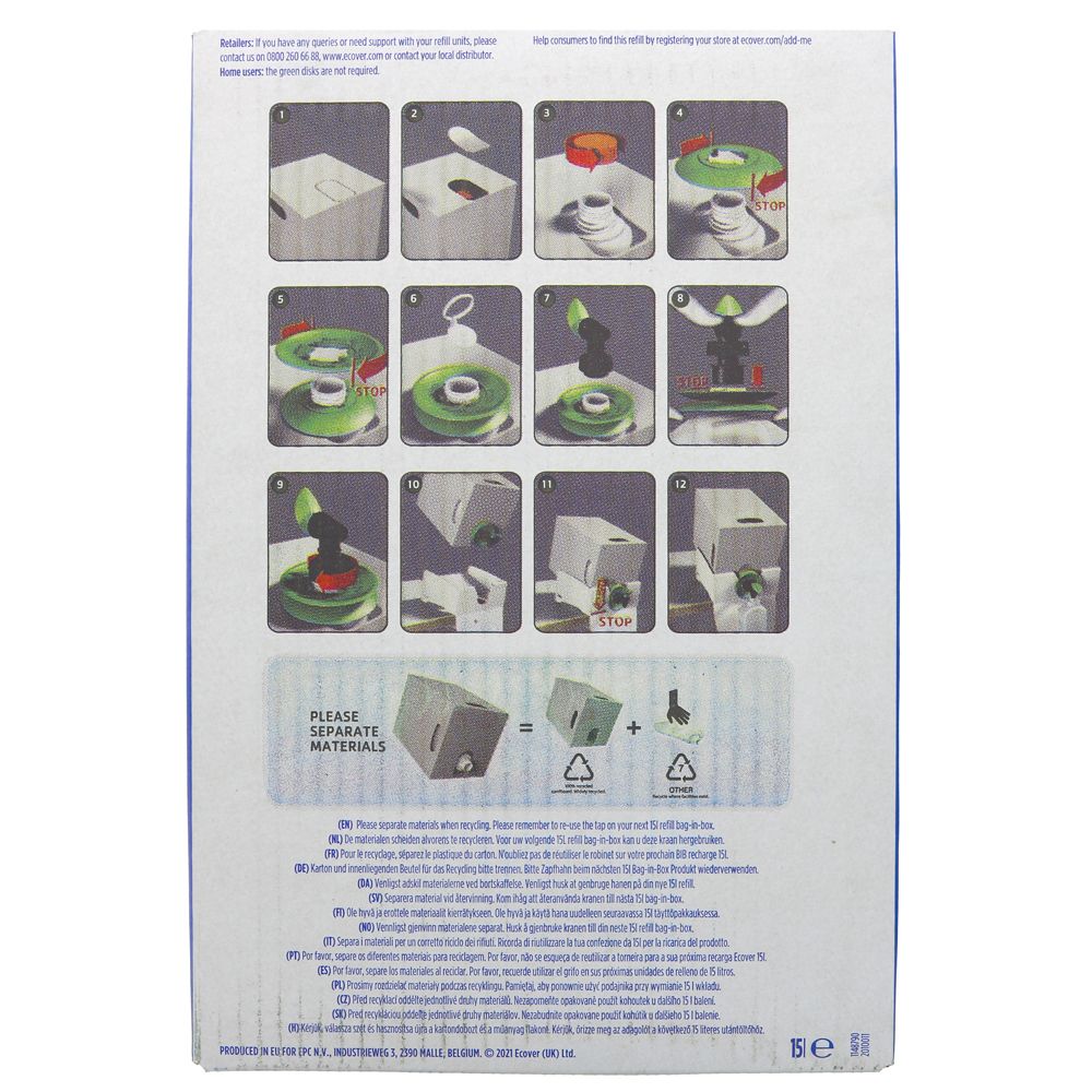 Ecover Laundry Liquid NonBio Concentrate | 15L