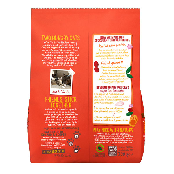 Edgard &amp; Cooper Succulent Free-run Chicken Cat Food 300g