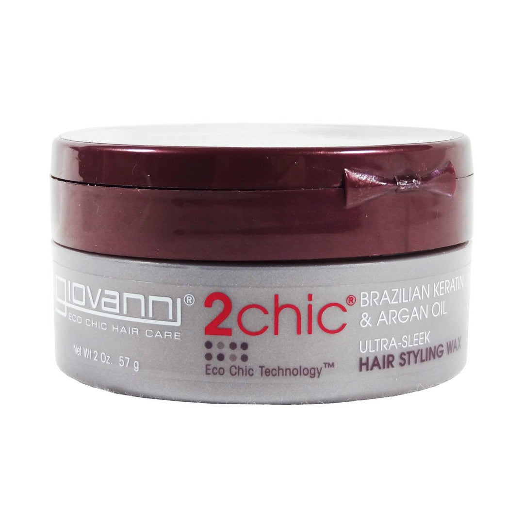 Giovanni 2chic Ultra-Sleek Brazilian Keratin &amp; Argan Oil Hair Styling Wax