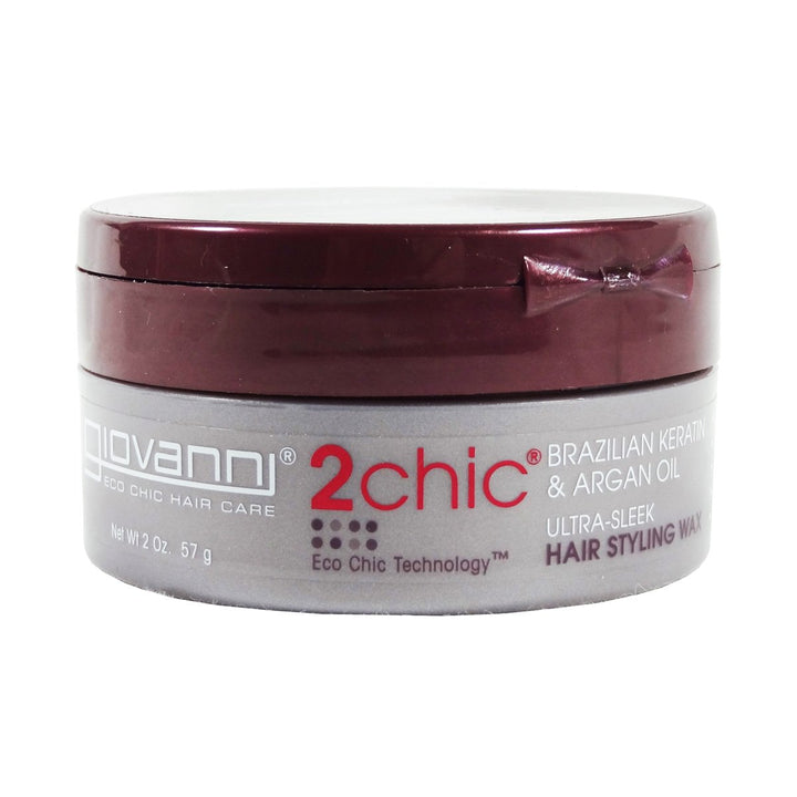 Giovanni 2chic Ultra-Sleek Brazilian Keratin &amp; Argan Oil Hair Styling Wax