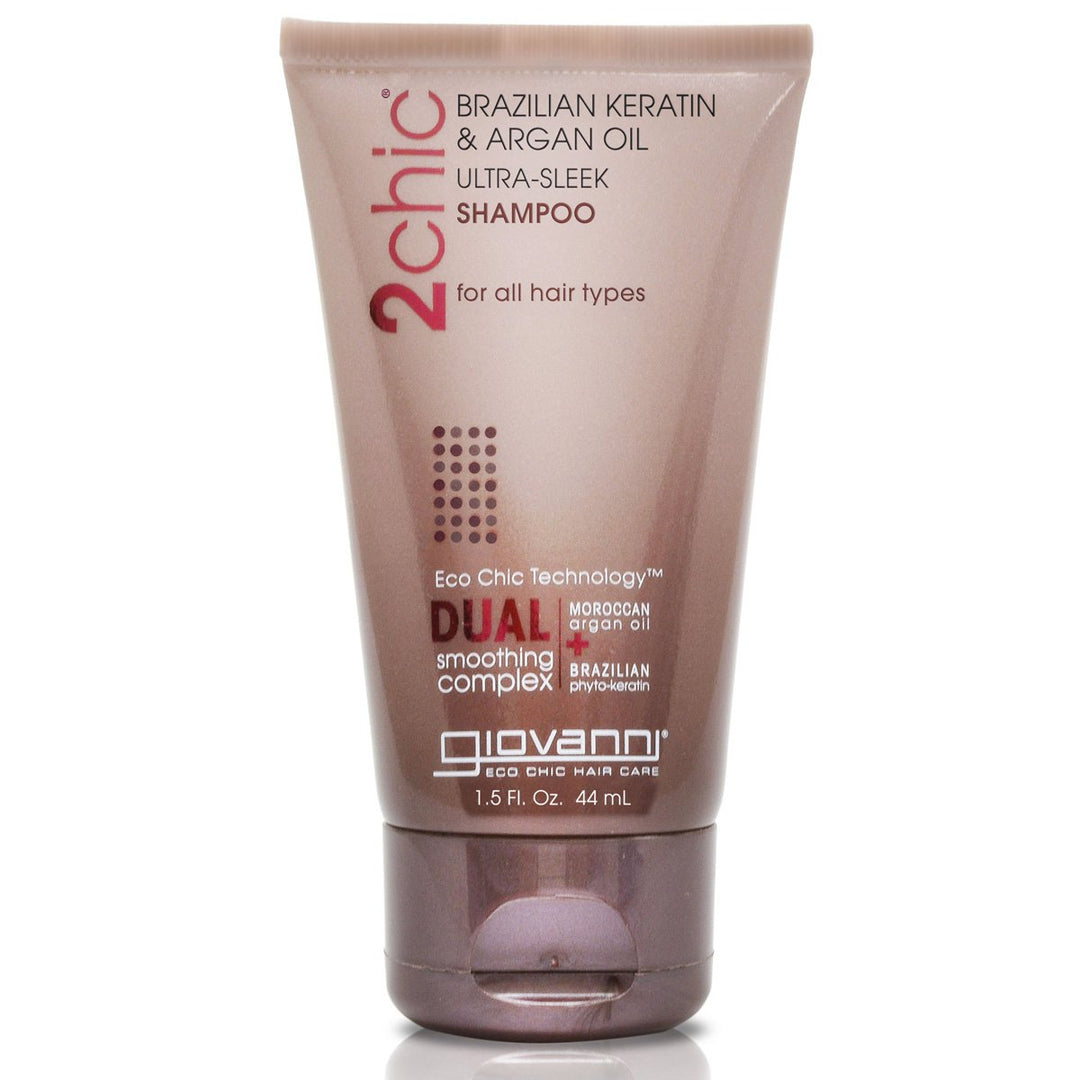 Giovanni 2chic Ultra-Sleek Brazilian Keratin & Argan Oil Shampoo 44ml (Travel Size)