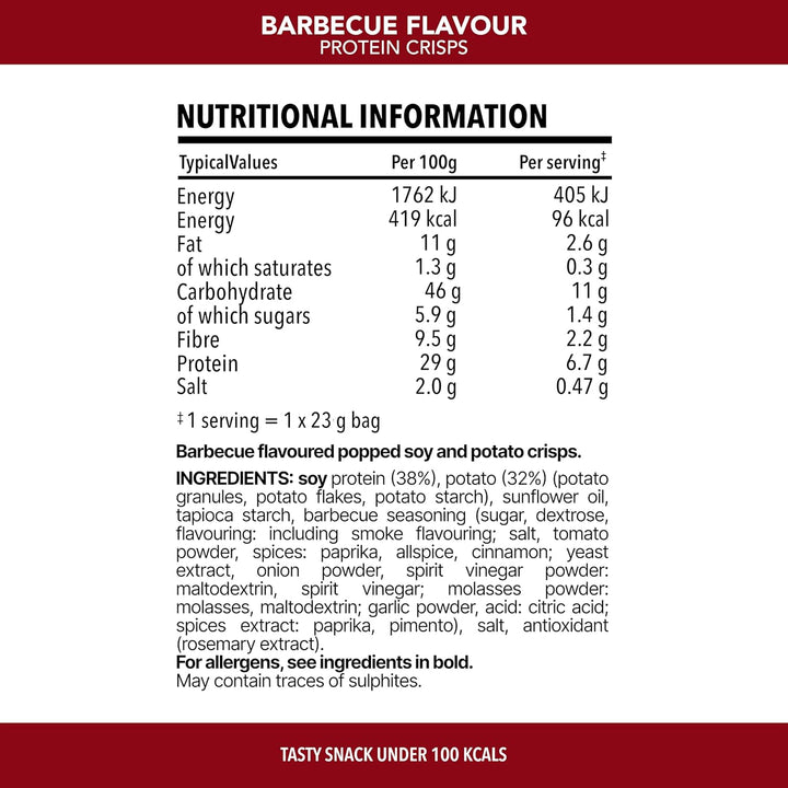 SlimFast Protein Crisps BBQ | 23g	