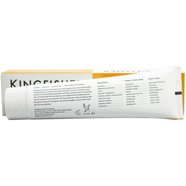Kingfisher Baking Soda Toothpaste Fluoride Free 100ml (Pack of 3)