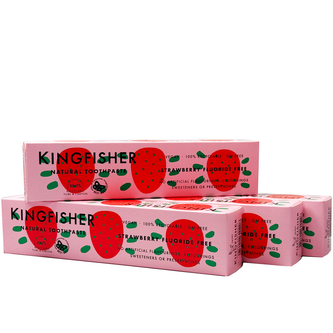 Kingfisher Childrens Strawberry Toothpaste 100ml (Pack of 4)