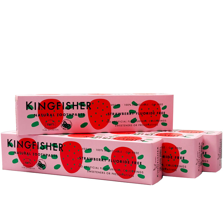 Kingfisher Childrens Strawberry Toothpaste 100ml (Pack of 4)