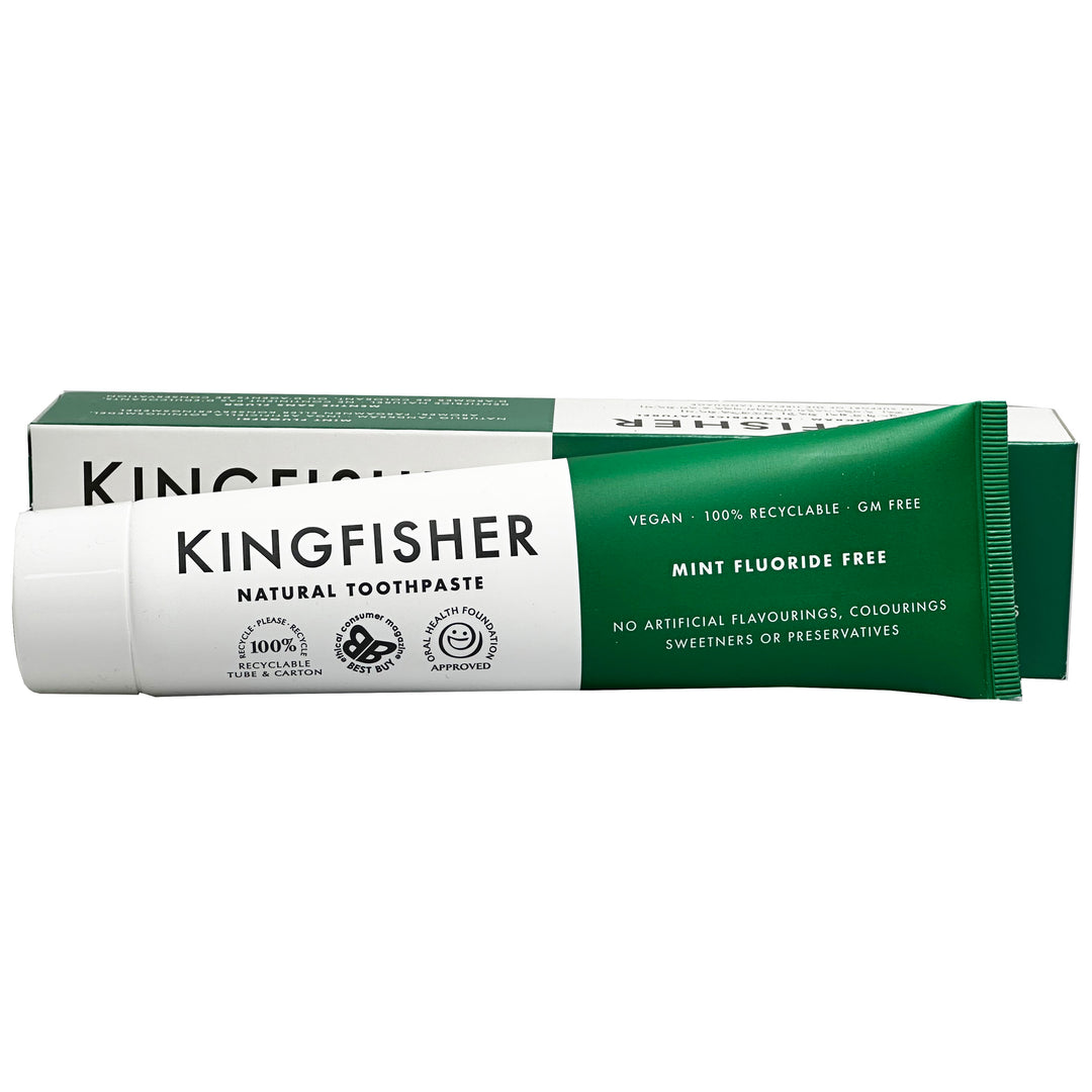 Kingfisher Mint Toothpaste Fluoride Free 100ml (Pack of 3)