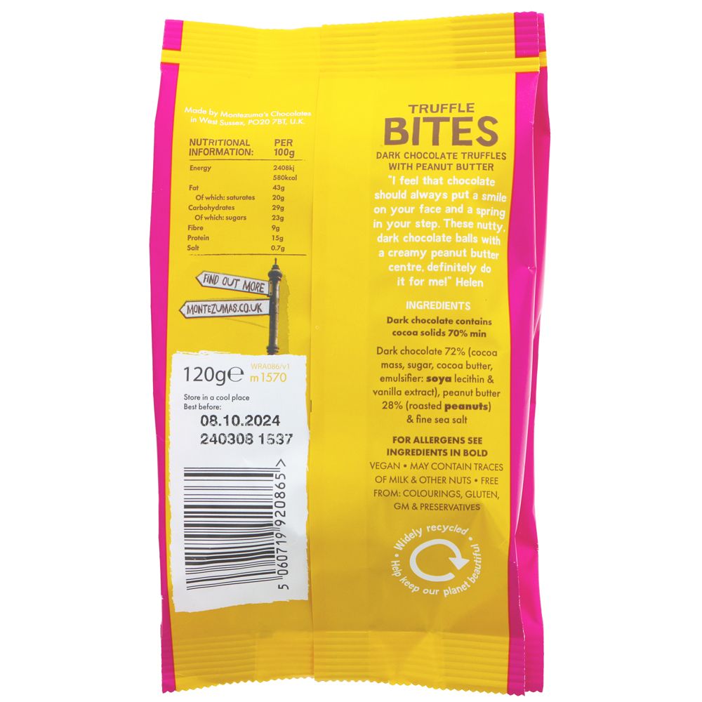 Montezumas Peanut Butter Truffle Bites | 120g