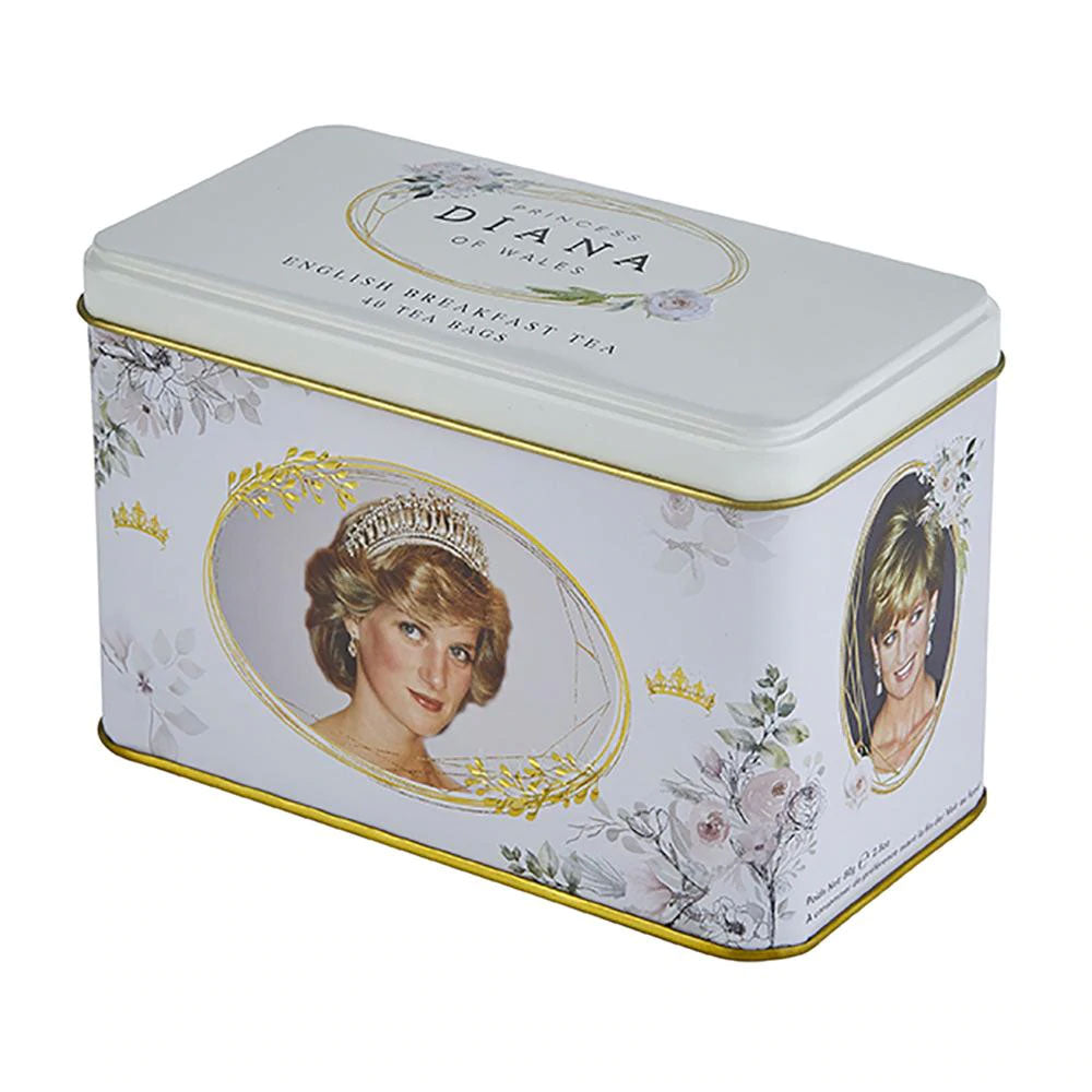 New English Teas Diana Princess of Wales English Breakfast Tea Tin 40 Teabags