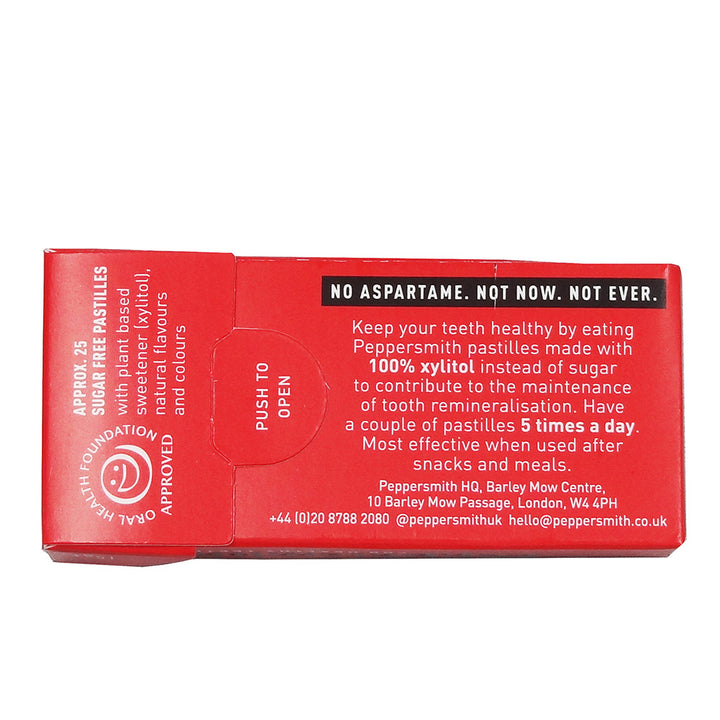 Peppersmith Strawberry Dental Pastilles 12x15g