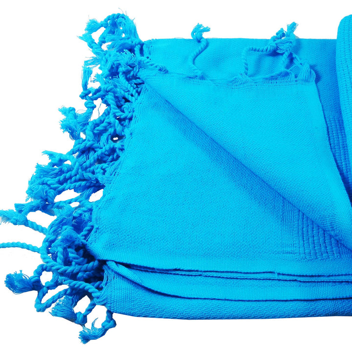 mOrganics Beauty File Premium Quality Hamam Peshtemal &amp; Beach Towel Blue