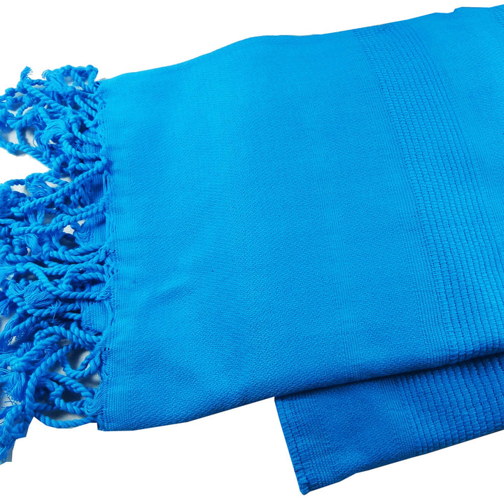 mOrganics Beauty File Premium Quality Hamam Peshtemal &amp; Beach Towel Blue