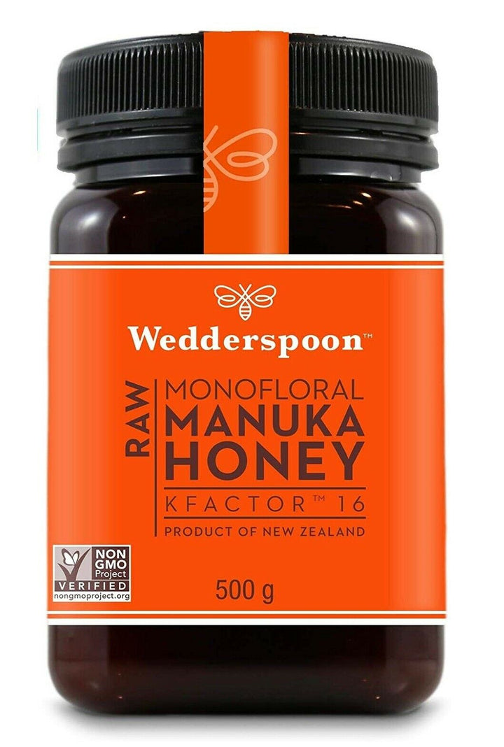 Wedderspoon Raw Manuka Honey Active KFactor 16+ 500g