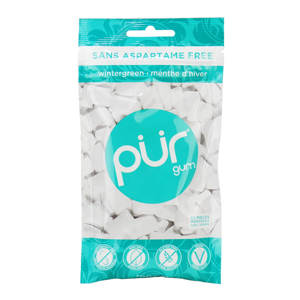 Pur Gum Wintergreen Chewing Gum Bag 77g