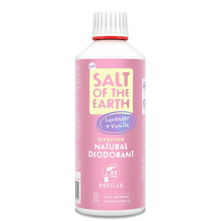 Salt of The Earth Pure Aura Lavender &amp; Vanilla Scented Deodorant Refill 500ml