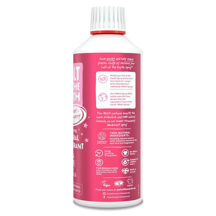 Salt of The Earth Sweet Strawberry Natural Deodorant Refill 500ml