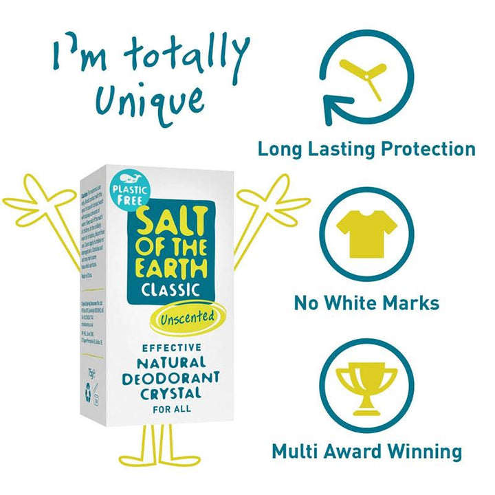 Salt of The Earth Plastic Free Unscented Deodorant 75g