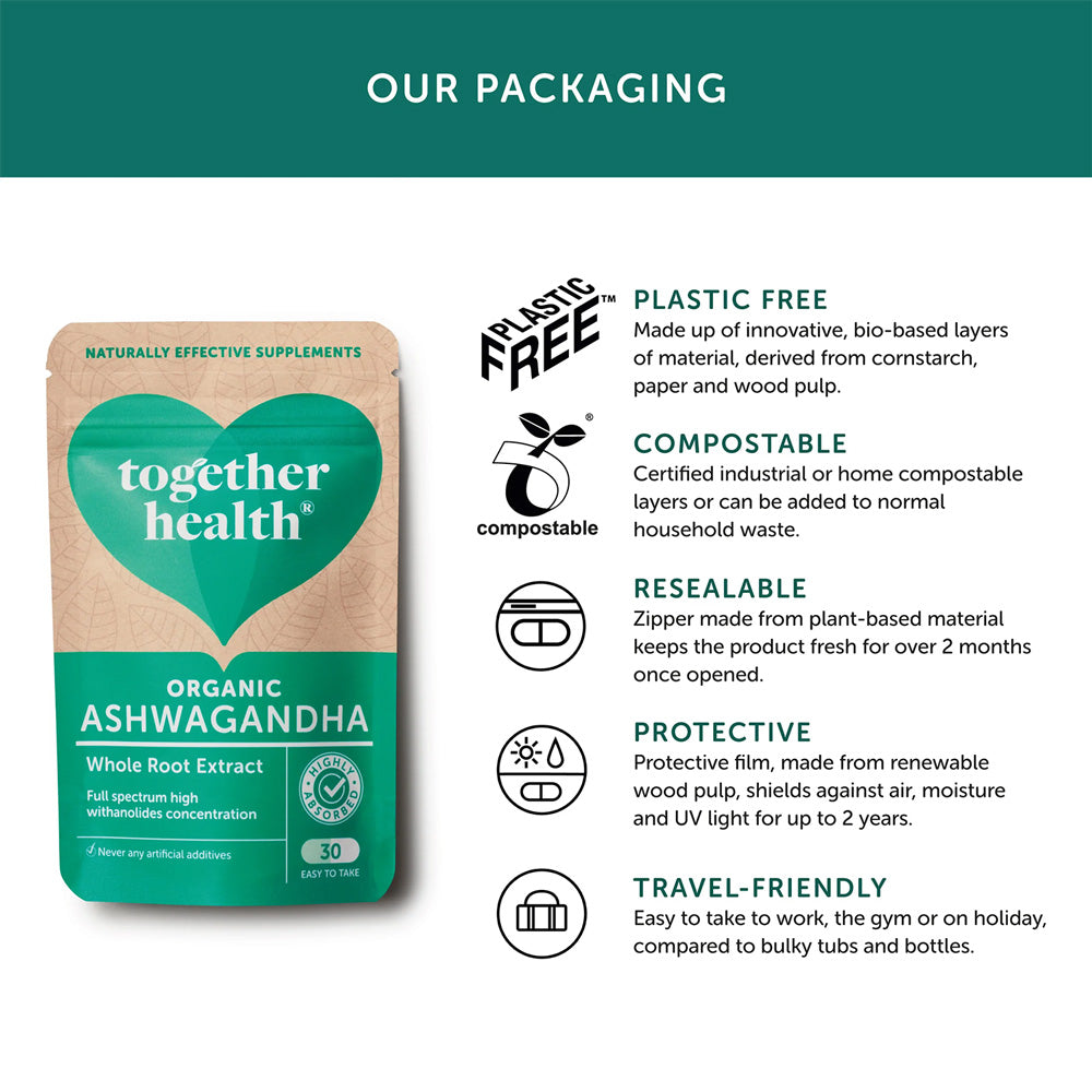 Together Health Ashwagandha From Whole Organic Root 30 Vegecaps